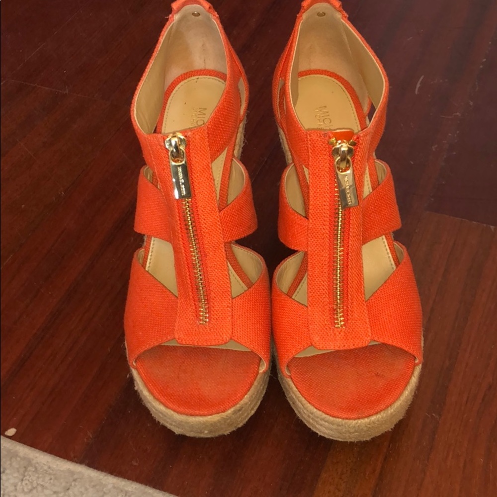 Michael Kors orange Wedge